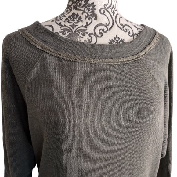 Caslon Pullover Top Athletic Goblincore Casual Layer Hike Womens XS Cotton Olive - Picture 5 of 12